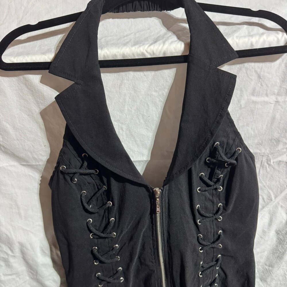 Black Halter Top